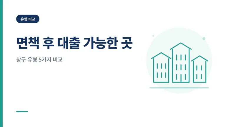 개인회생 면책 후 대출 가능한 곳 썸네일