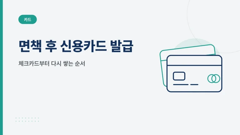 개인회생 면책 후 신용카드 발급 썸네일